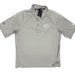 NWT Fanatics NHL Alumni Short Sleeve Golf Polo Shirt Stretch Grey XL